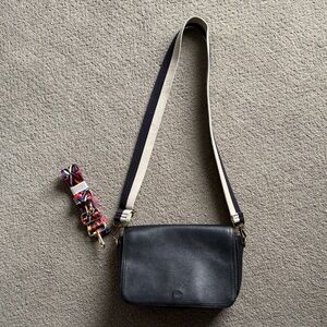 Madewell  transport Black Crossbody Bag with extra new strap